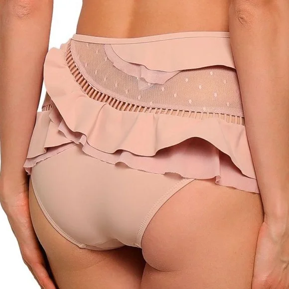 Zimmermann ruffle trim top and bottoms swimsuit sz AU 1 - Picture 6 of 13